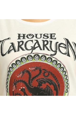 Bant Giyim - Game Of Thrones Beyaz Kadın T-shirt Tişört Beyaz