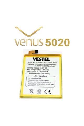 Senalstore Vestel Venüs V3 5020 Uyumlu Pil Batarya 3050 Mah