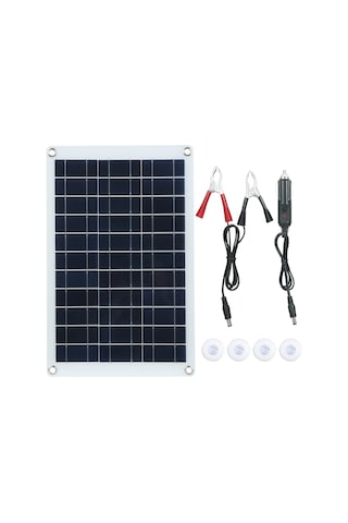 Lemestar 60w Taşınabilir Güneş Enerjisi Şarj Kiti, Ip65 Su Geçirmez, Dc Çıkışlı, Araç Şarj Cihazı Dahil