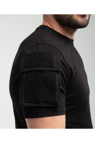 North Mountain Alfa Taktik Kolları Cırtlı Patch Takılabilen T-shirt - Pamuklu Haki Yeşili Taktik T-shirt Çok Renkli