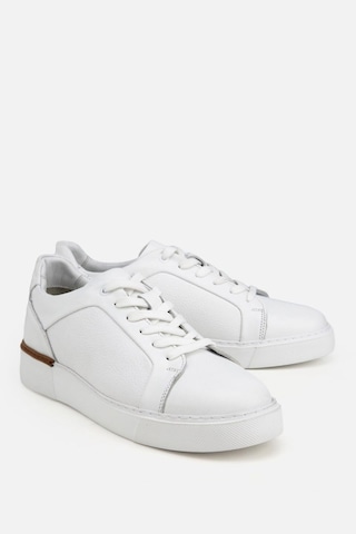 Yaya Erkek Beyaz Bağcıklı Kalın Tabanlı Günlük Sneaker