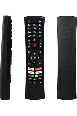 Vestel Rc4390 30100824 - 49fd7400 / Telefunken D40u297m4cw Netflix-youtube Tuşlu Küçük Kalıp Lcd-led Tv Kumanda