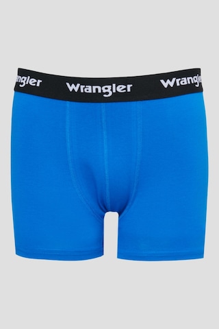 Wrangler Jackhammer Regular Fit Mavi Bordo Gri Melanj Logolu 3'lü Boxer Paketi W222588900 Çok Renkli