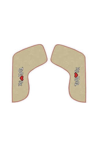 Tofaş Düşük Ön Göğüs Torpido Koruma Halısı Bej Renk Vites Konsol Halısı & Torpido Sehpa Örtüsü