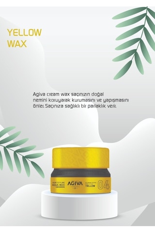 Agiva Wax 155 Ml 04 Grroomıng Sarı
