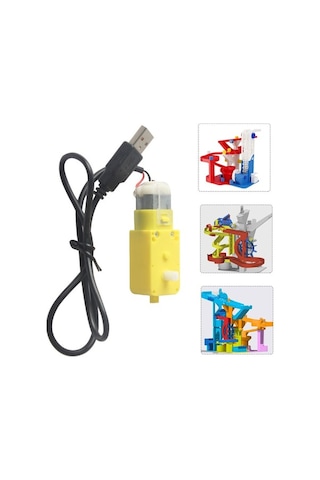 Fortunelane Marble Pisti Modeli Montaj Seti: 10 Adet Mermer, Şarj Edilmiş Motor Yazıcı Parçaları Dahil Değil