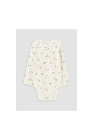 Lc Waikiki Alıta Cıty Farkıyla Lcw Baby Ekru Desenli Erkek Bebek Çıtçıtlı Body Ekru - 929719795 Ekru