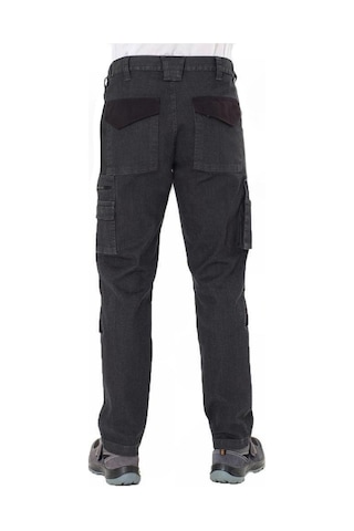 Şensel Kot İş Pantolonu Gri-Siyah -54E6537- Esnek Likralı Gri - Siyah