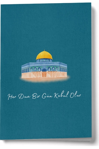 Her Dua Bir Gün Kabul Olur Kudüs Mini Defter Çok Renkli