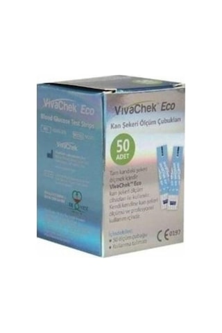 Vivachek Eco Şeker Ölçüm Stribi 10 x 50'li