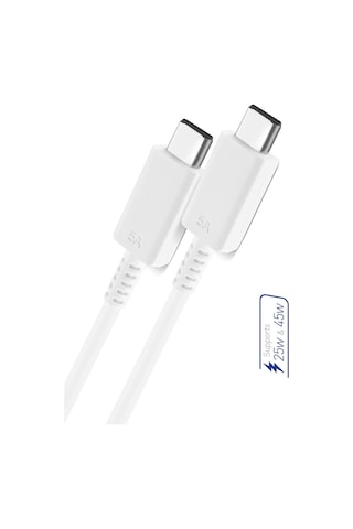 Powerway S5 45 W Hızlı Şarj Destekli 5A İki Ucu Type-C Şarj ve Data Kablosu