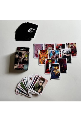 İskambil Kağıdı Animenaruto Poker Oyun Kartı 54 Adet