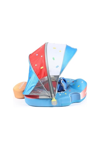 Mambobaby Yüzme Simidi - Stars&stripes, Emniyetli, Gölgelikli Ve Ayak Destekli