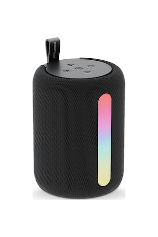 Polosmart Fs110 Işıklı Taşınabilir Kablosuz Bluetooth Speaker Hoparlör 1200 Mah Siyah