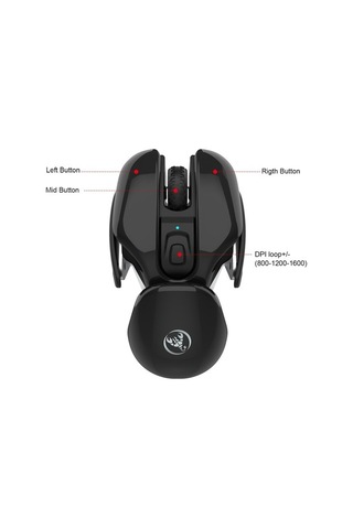 Novahub Kablosuz Fare Hxsj T37 - 3 Dpı Ayarı, 500mah Şarj Ed., Sessiz Optik Tasarım Optik