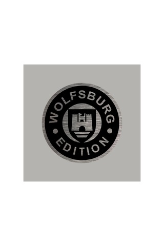 Gerçek Metal Wolfsburg Gümüş Renk Logo Amblem Arkası Yapışkanlı 5 Cm 1 Adet