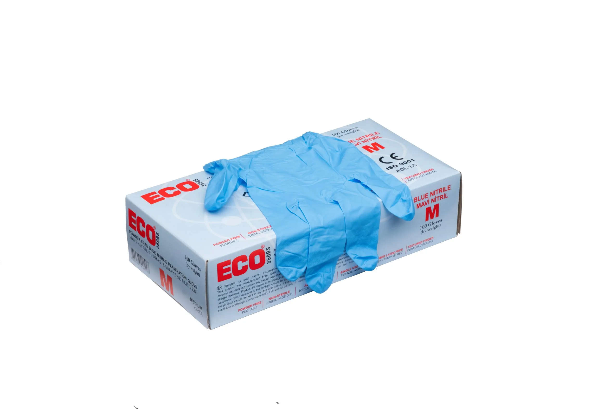Eco Mavi Nitril Eldiven Medium M