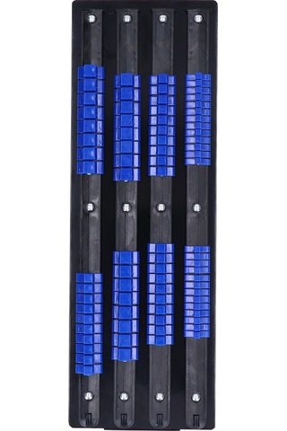 Symbee 80'li Soket Organizatörü: Demir+abs Malzeme, Yaylı Top Rulmanlı, Derin/sığ Metrik/sae Soketleri, Araç Kaybını Önler, Çekmece/üstü Depolama