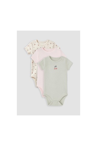 Lc Waikiki Alıta Cıty Farkıyla Lcw Baby Ekru Baskılı Kız Bebek Çıtçıtlı Body 3'lü Ekru - 930971299 Ekru