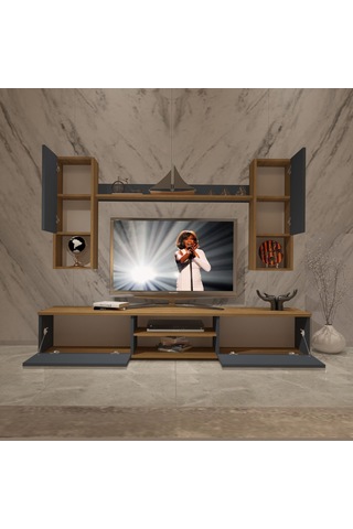 Decoraktiv Eko 5da Mdf Dvd Tv Ünitesi Tv Sehpası Pera - Antrasit