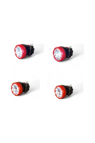 Ultra Güçlü 1w 8led Düşük 10 Yüksek 5 Saate Kadar Çalışma Süreli Kafa Lambası Kırmızı