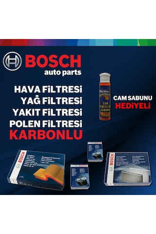 Toyota Yaris 1.4 D4D Bosch  Filtre Bakım Seti 2007-2011 (495584665)