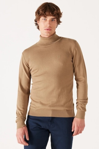 Wrangler Balıkçı Yaka Koyu Bej Erkek Kazak W8d42pm24 Koyu Bej