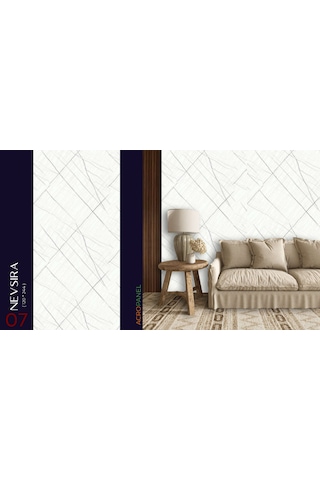 Mermer Görünümlü Pvc Duvar Paneli 120 X 244 Cm Nevsıra