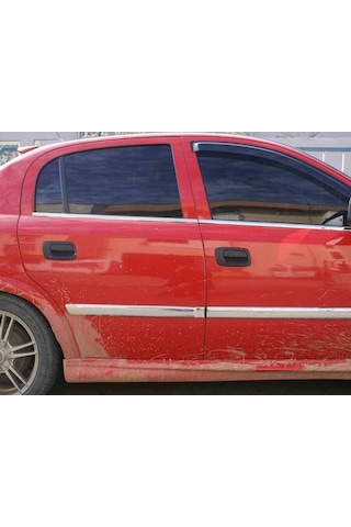 Opel Astra G Krom Cam Çıtası 4 Kapı P.çelik 1998-2004 Arası