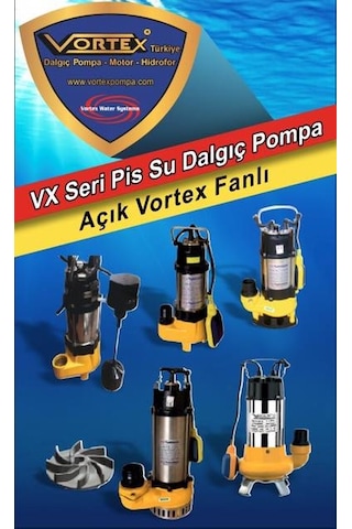 Vortex Vx 200 M 2 Hp 2" 220V Pis Su Foseptik Dalgıç Pompa