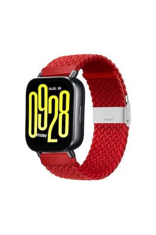 Xiaomi Redmi Watch 5 Acitve / 5 Lite Uyumlu Metal Clips Kumaş Örgü Akıllı Saat Kordon
