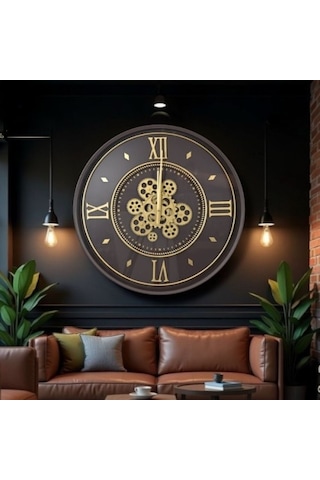 Askımo - Çarklı Duvar Saati 55 Cm