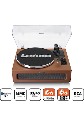 Lenco LS-430BN 4 Dahili Hoparlörlü Bluetooth Plak Çalar