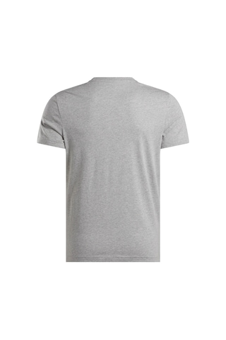 Reebok Id Small Logo Tee Gri Erkek Kısa Kol T-shirt 000000000102017970 Gri-kırmızı