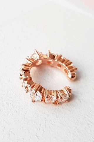 MorMajor Silver Ithal Zirkon Taşlı Gümüş Kıkırdak-4978