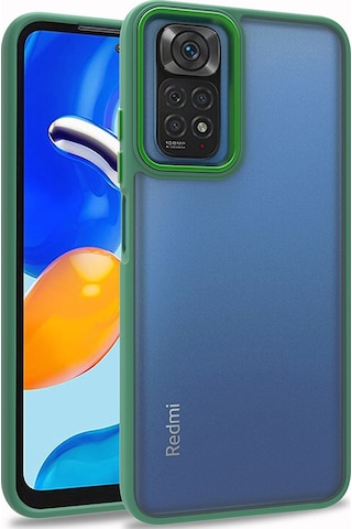 Xiaomi Redmi Note 11 Pro 5g Kılıf Zore Flora Kapak Yeşil