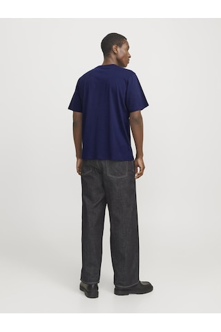 Jack & Jones Erkek Kabartma Logo Baskili Tişört - Vesterbro - 12240121 Ocean Cavern