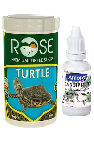 Rose Kaplumbağa Yemi 100ml Turtle Sticks, Vitamin Set