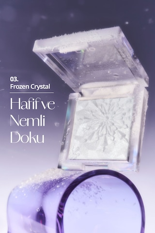 Mikro İnci Tanecikleriyle Yoğun Işıltı Sağlayan Highlighter Clıo Prism Highlighter 03 Frozen Crystal 74517957