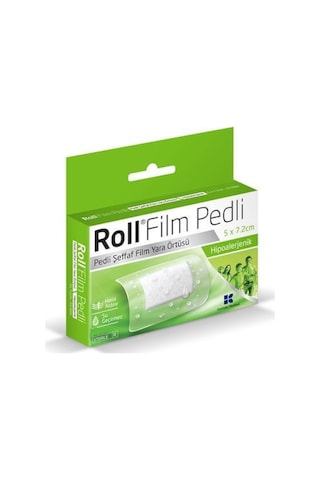 Roll Film Pedli 5X7.2 Cm 50Li Steril Yara Örtüsü Su Geçirmez