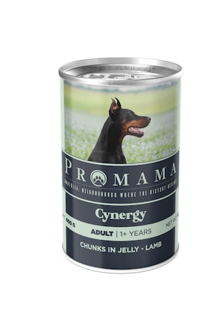 Promama Cynergy Kuzu Etli Yaş Konserve Yetişkin Köpek Maması 400 Gr 36'lı Koli