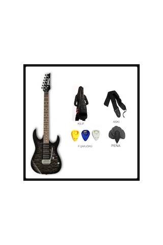 Ibanez Grx70Qa-Tks Black Sunburst Elektro Gitar