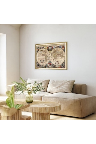 Ks Games 2000 Parça 17. Yüzyıl Dünya Haritası Puzzle - Hendrik Hondius