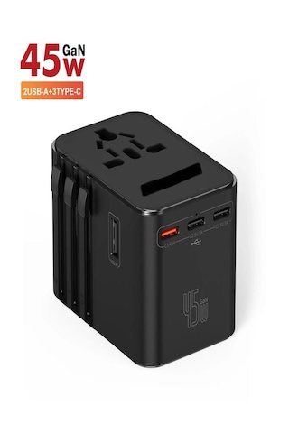 Fc-22 45w Global Seyahat Şarj Aleti - 2 Usb-a, 3 Type-c, 1 Ac Pri