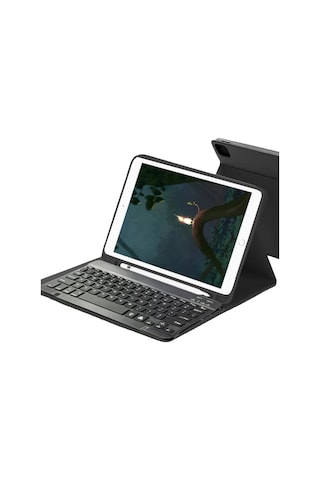 Samsung Galaxy Uyumlu X730 Tab S11 Kılıf Kc01 Smart Klavyeli Tablet Kılıfı - Siyah Standart