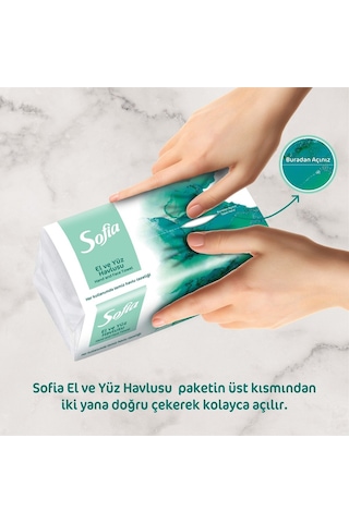 100'lü El Ve Yüz Havlusu 2 Paket Yumuşak Doku İle Mükemmel Kurulama Sağlar