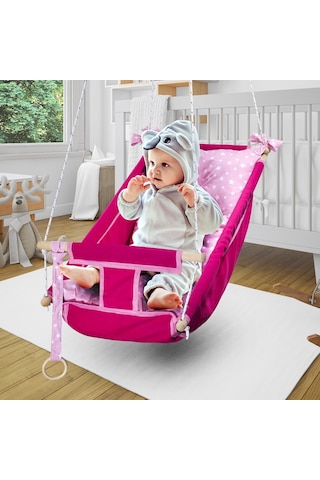 Bundera Kids Bebek Uyku Salıncağı Ahşap Hamak Beşik Salıncak