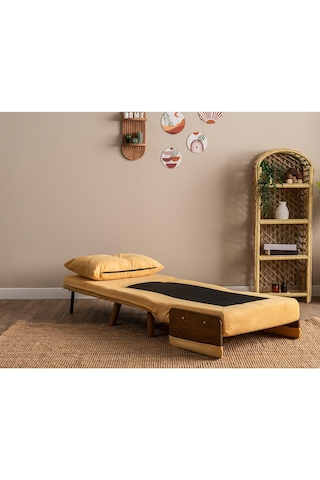 Pafu Cosmo Tekli Katlanır Yataklı Koltuk - Soho Hardal Hardal