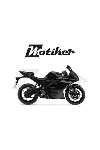 Yamaha Yzf R25 - R3 /2019 - 2025 Model Alt Sakal Grenaj Mat Karbon Tasarım Sticker Etiket Modeli