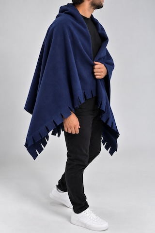 Parshey Polar Şal 70x170 Cm Unisex Sıcak Tutan Yumuşak Kenar Püsküllü Lacivert